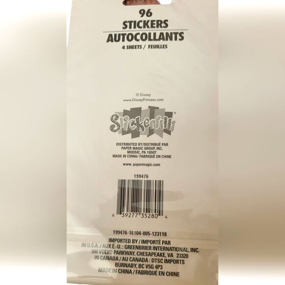 DISNEY Stickers (120+) Princesses and Butterflies NWT - Picture 4 of 8